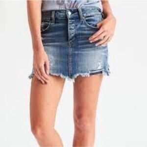 AMERICAN EAGLE outfitters super stretch ripped mini skirt size 2
